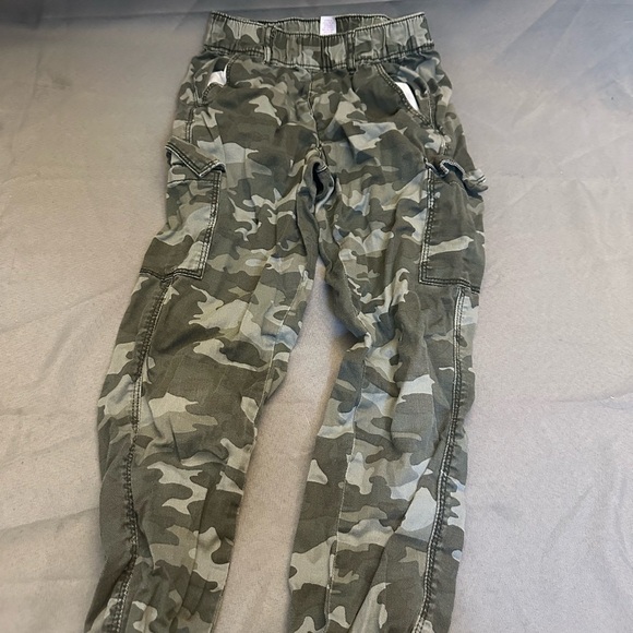 Camouflage Cargo Jogger Pants justice sz 8 - Picture 1 of 5